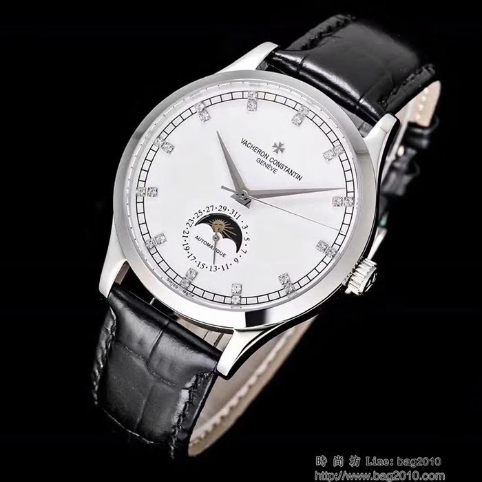 江詩丹頓 Vacheron Constantin 火爆上市 新款 六字位日月星晨功能 超級防水機芯 高檔男士腕表  wssb4873